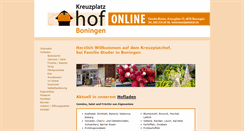 Desktop Screenshot of kreuzplatzhof.ch